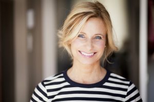 woman smiling
